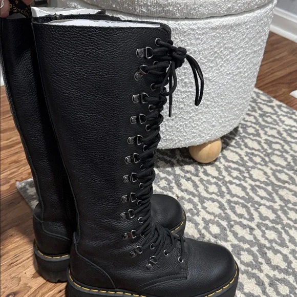 Doc Martens- Tall (knee high) Platform Lace Up Boots - Picture 6 of 10